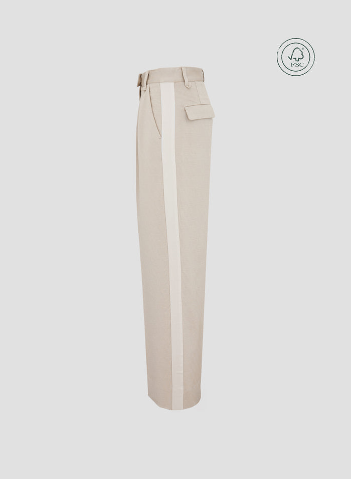 VISCOSE TAILORED PANTS WITH LUREX EFFECT