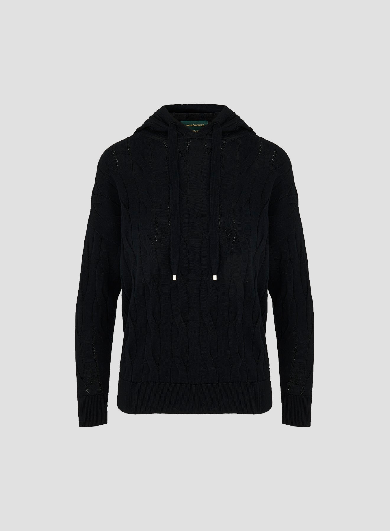VANISE CABLE AND RIBBED KNIT HOODIE