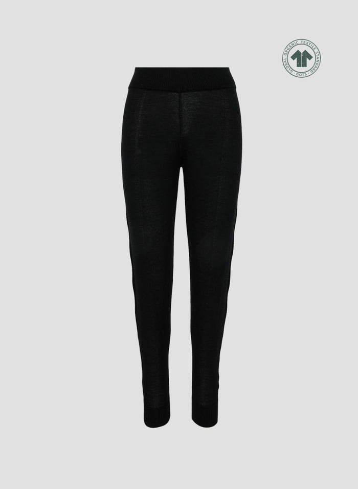 PANTALONI IN MAGLIA CON DETTAGLIO A TRECCE E COSTE VANISE