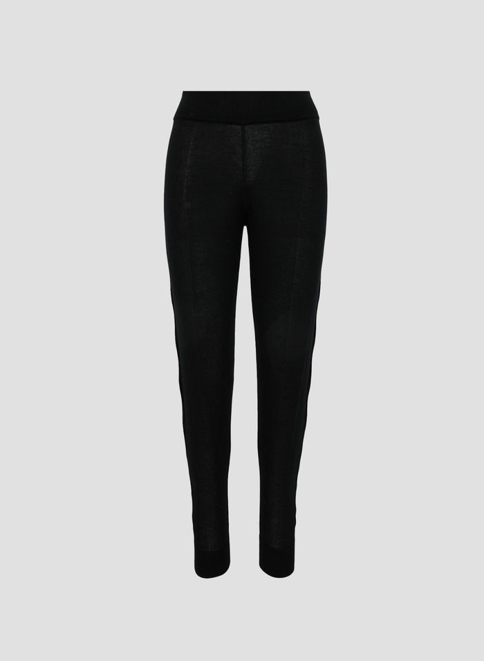 PANTALONI IN MAGLIA CON DETTAGLIO A TRECCE E COSTE VANISE