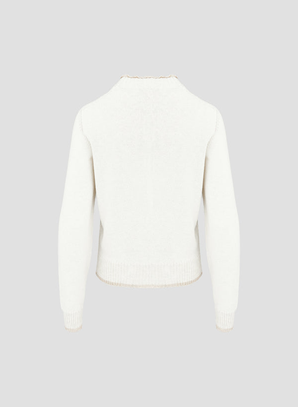 CARDIGAN IN MAGLIA DI COTONE VANISE CON FILO PAILLETTES
