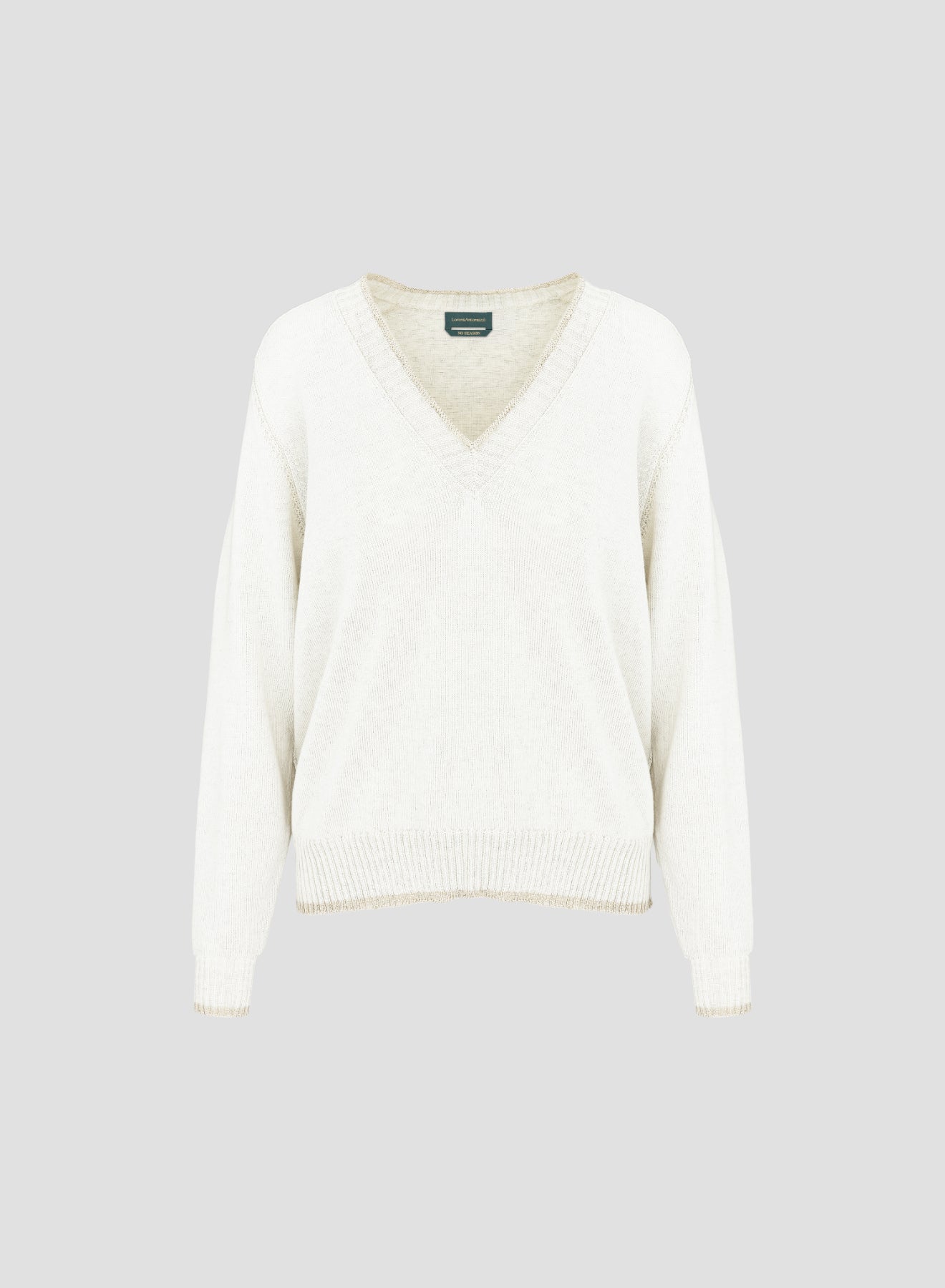 MAGLIA IN COTONE VANISE CON FILO PAILLETTES
