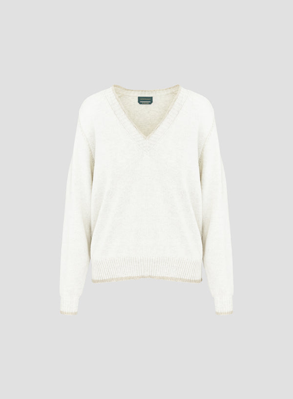 MAGLIA IN COTONE VANISE CON FILO PAILLETTES