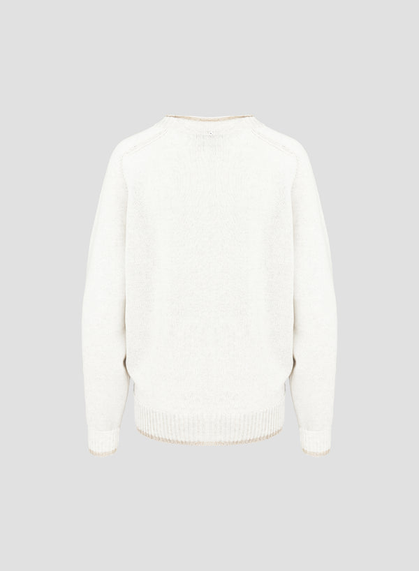 MAGLIA IN COTONE VANISE CON FILO PAILLETTES