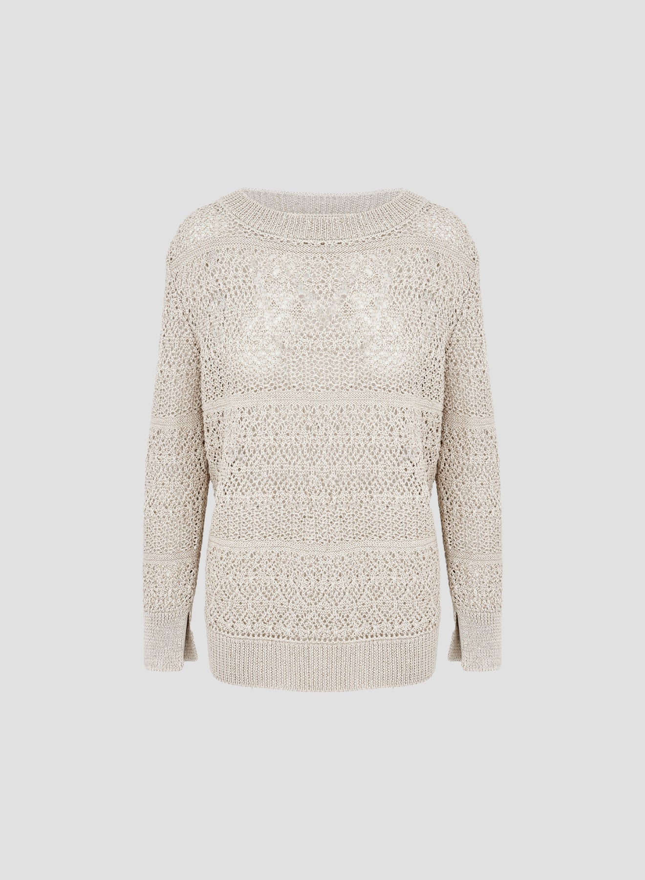MAGLIA GIROCOLLO IN COTONE E CASHMERE