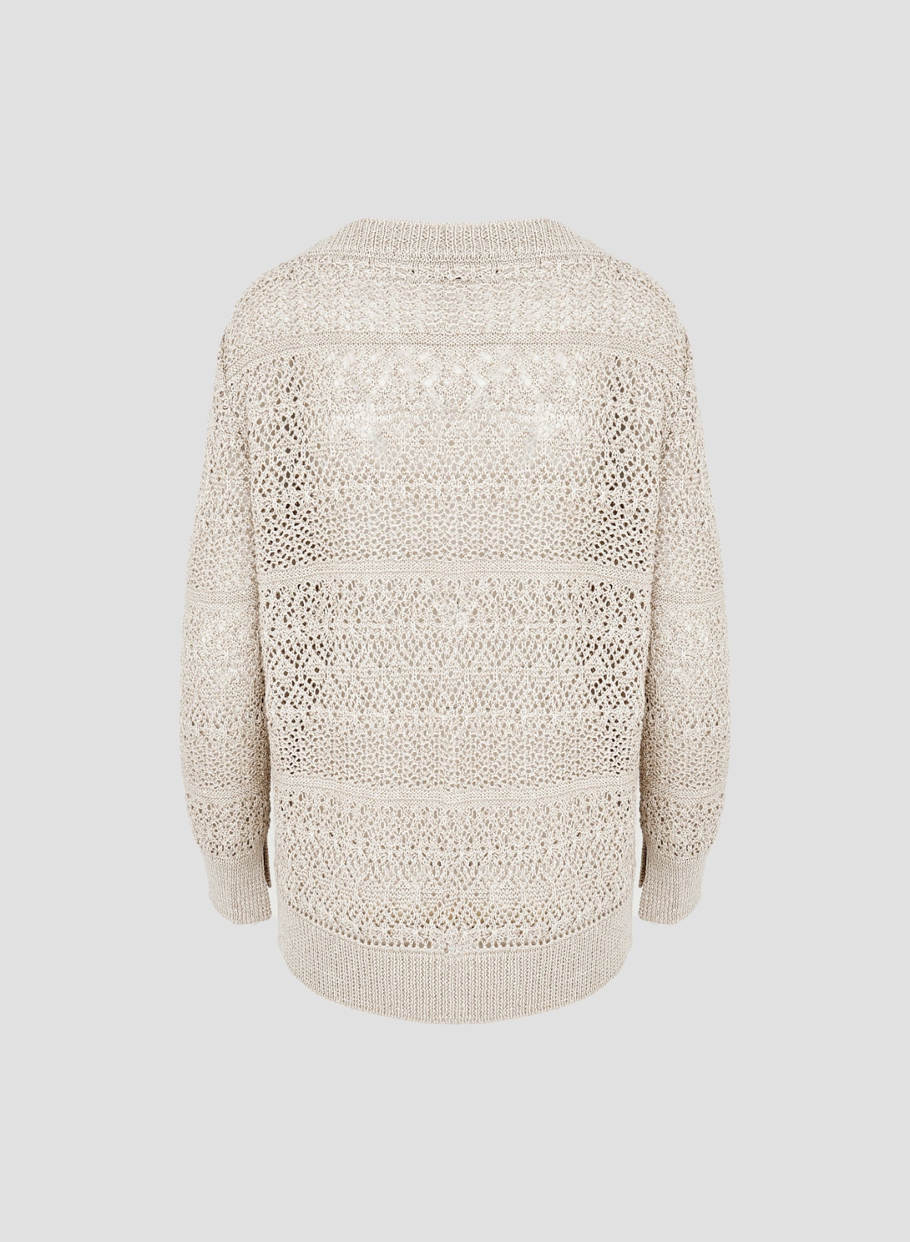 MAGLIA GIROCOLLO IN COTONE E CASHMERE