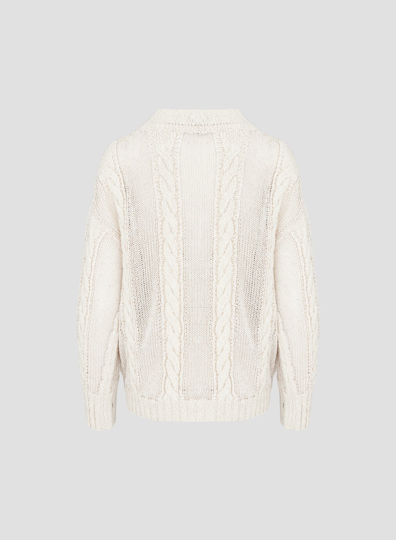 CABLE KNIT CREW-NECK SWEATER