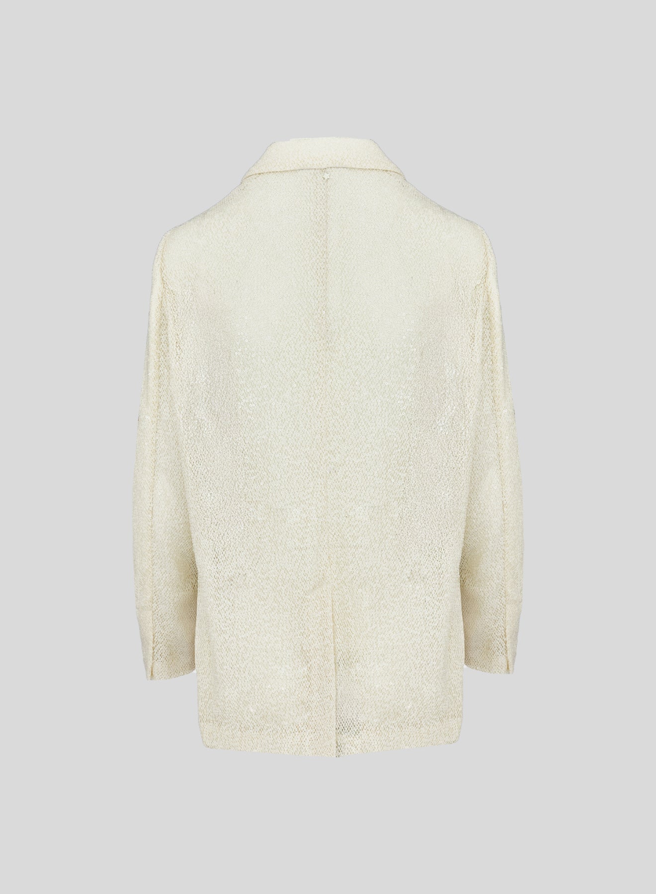 SINGLE-BREASTED MESH AND MICRO-SEQUIN JACKET