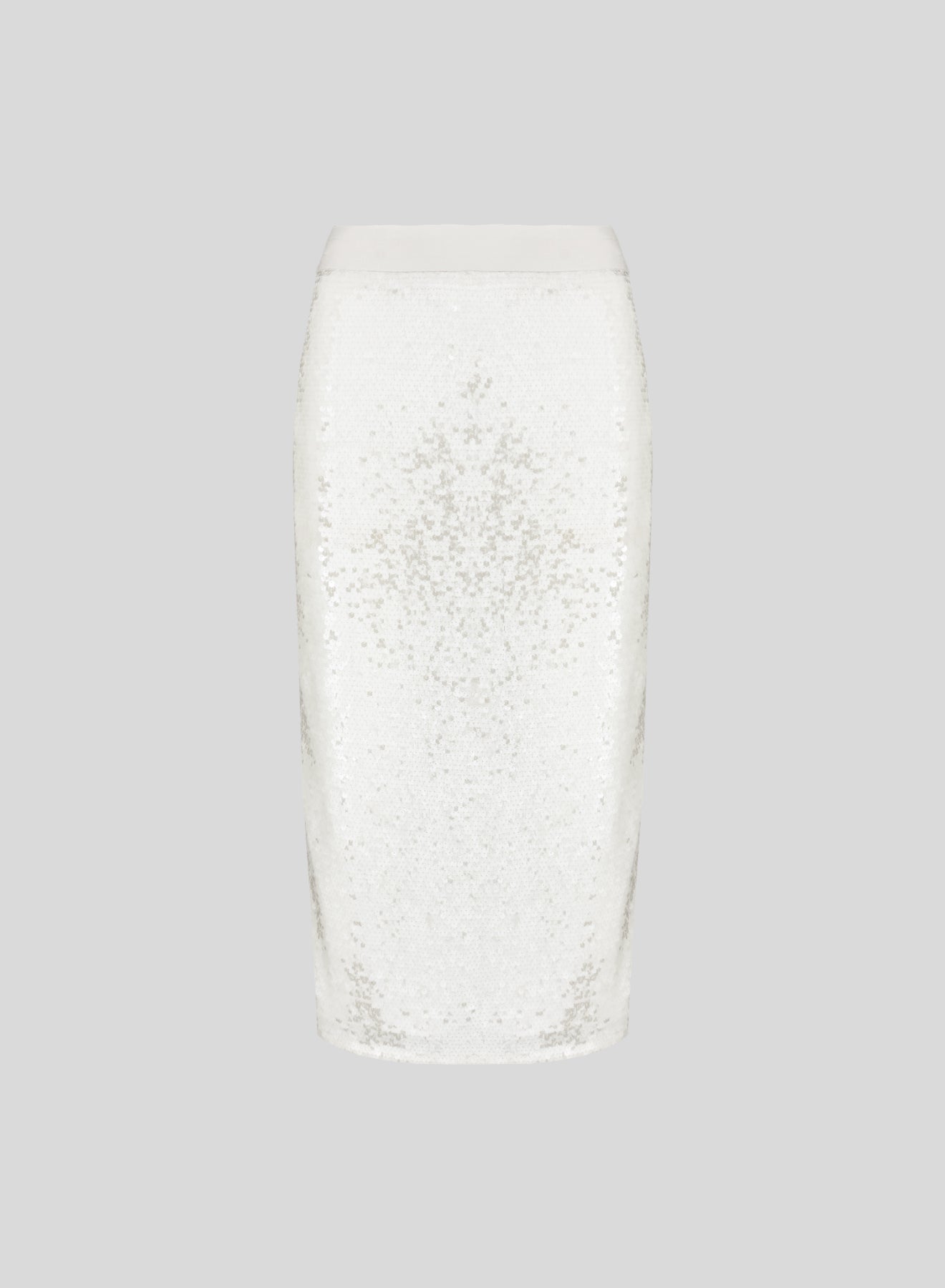 LONG NET SKIRT WITH MICRO-SEQUINS