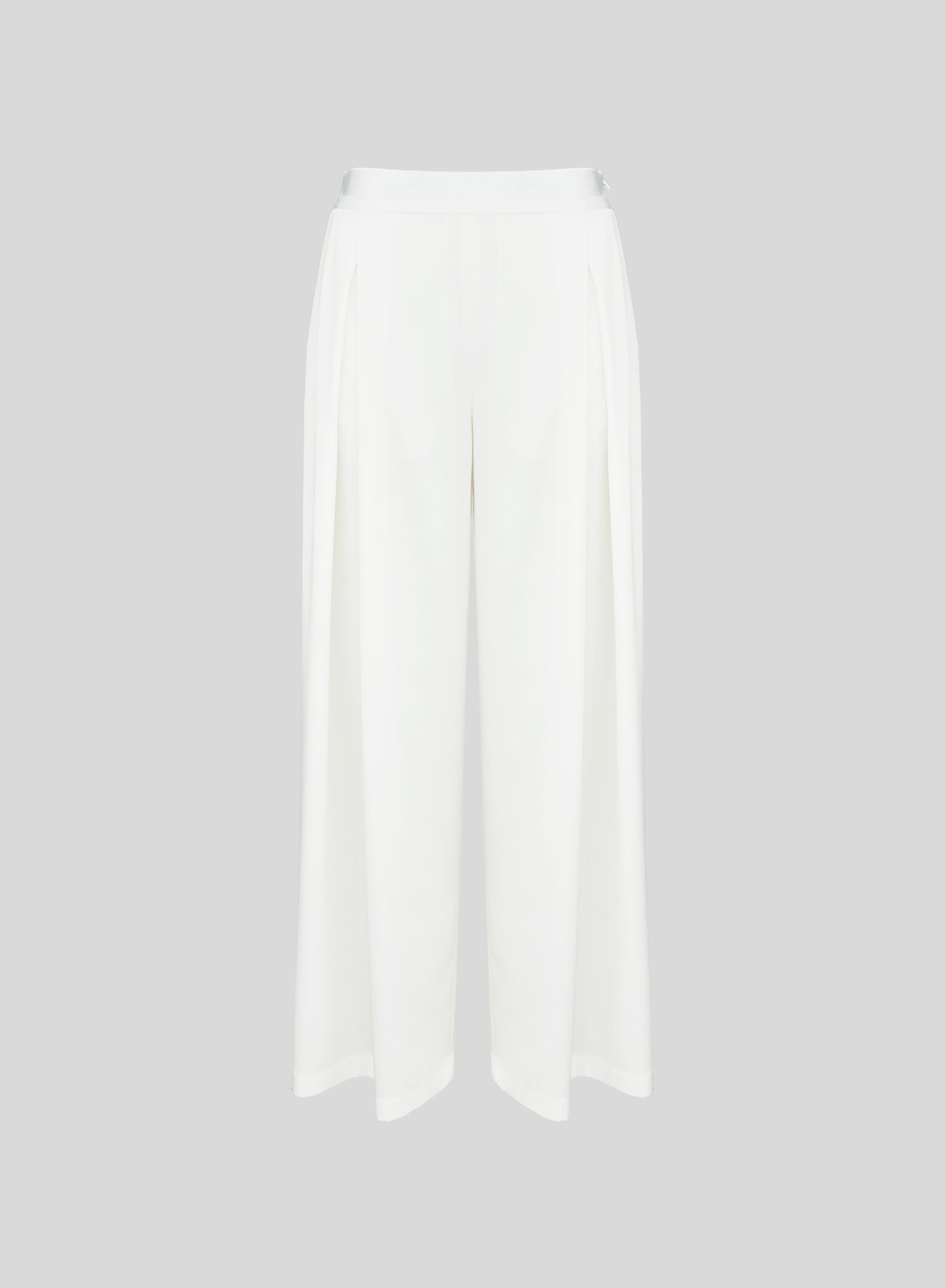 WIDE-LEG PANTS IN SHINY SATIN