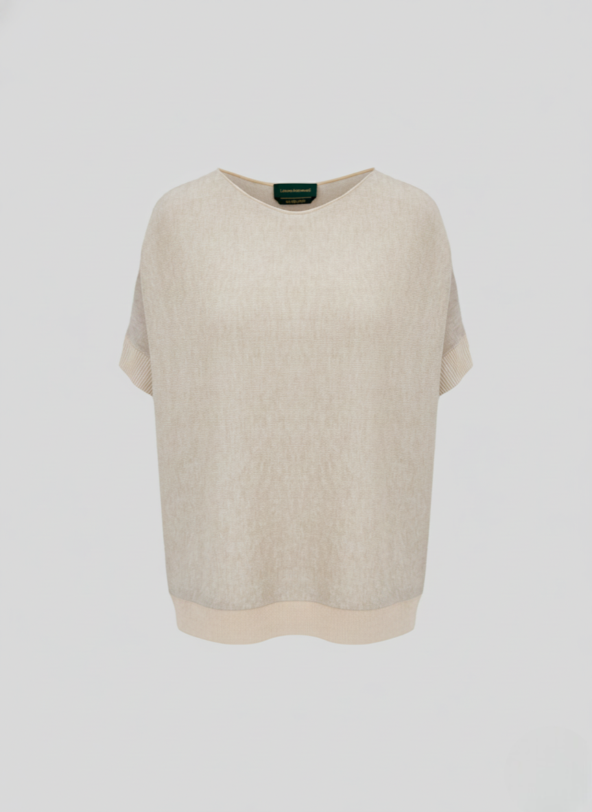 COTTON AND CASHMERE VANISÉ SWEATER