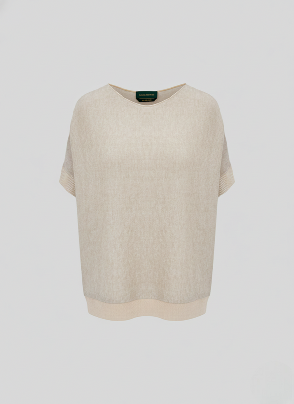 COTTON AND CASHMERE VANISÉ SWEATER