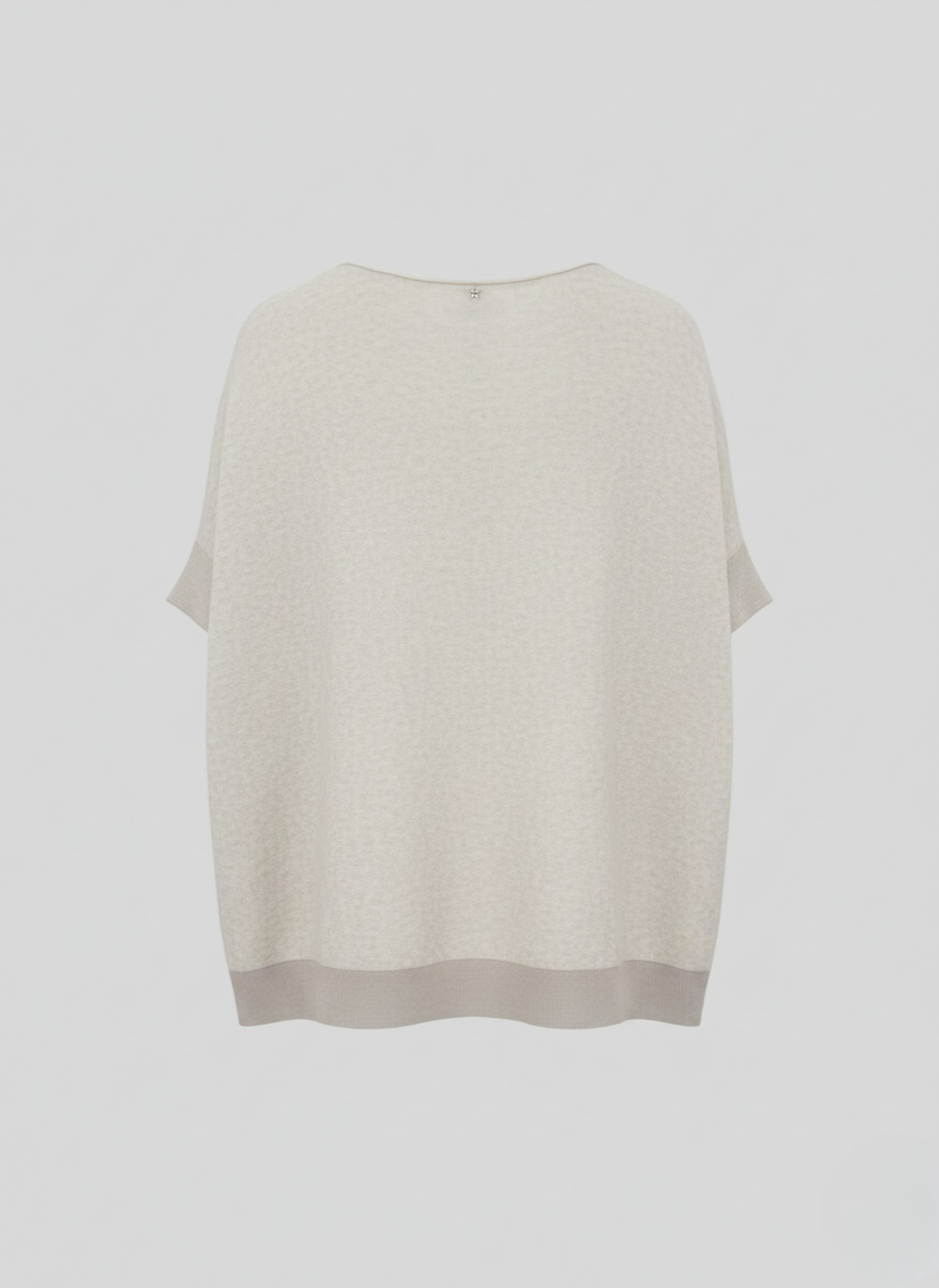 COTTON AND CASHMERE VANISÉ SWEATER