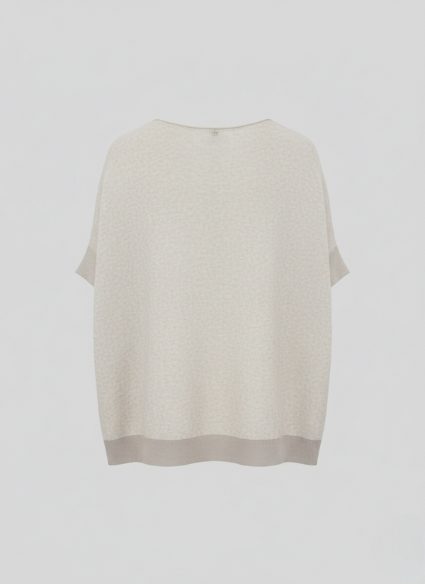 COTTON AND CASHMERE VANISÉ SWEATER
