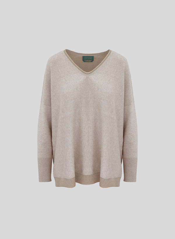 MAGLIA IN COTONE E CASHMERE VANISE