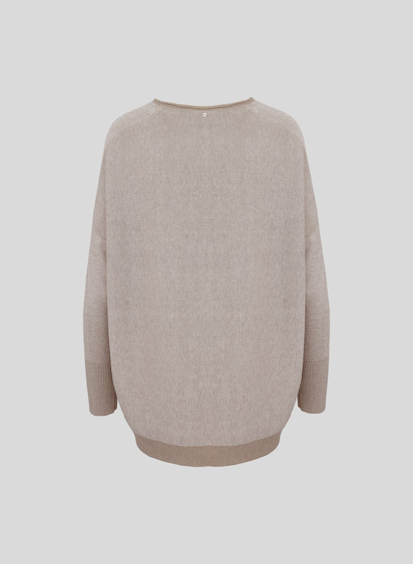 MAGLIA IN COTONE E CASHMERE VANISE