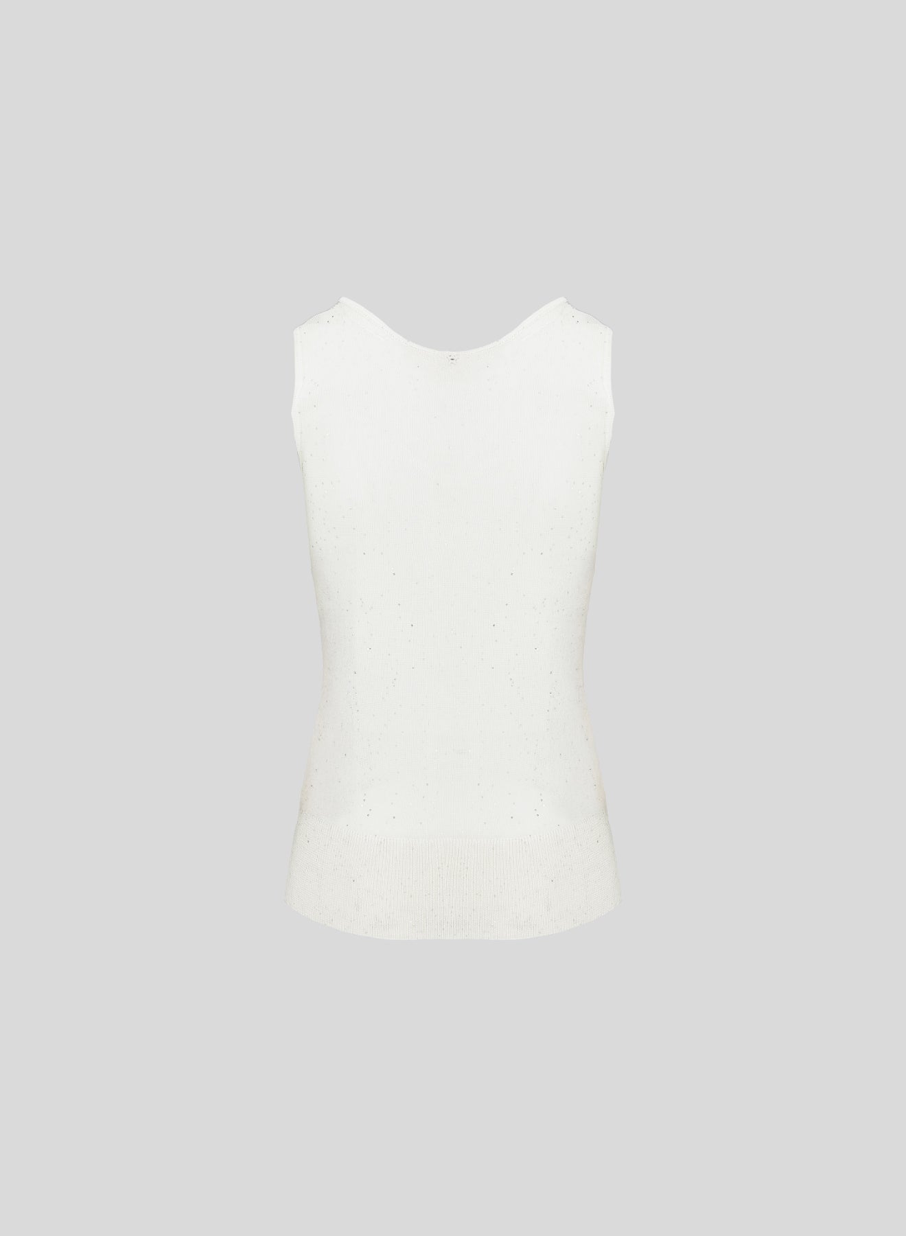 TOP IN MAGLIA DI VISCOSA CON PAILLETTES