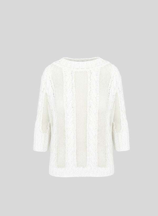 MAGLIA IN MISTO COTONE, CASHMERE E VISCOSA