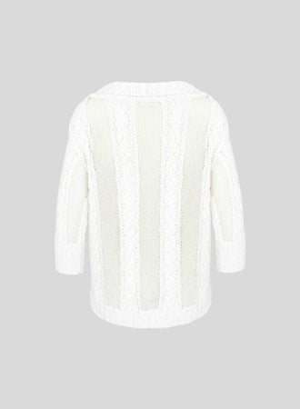MAGLIA IN MISTO COTONE, CASHMERE E VISCOSA