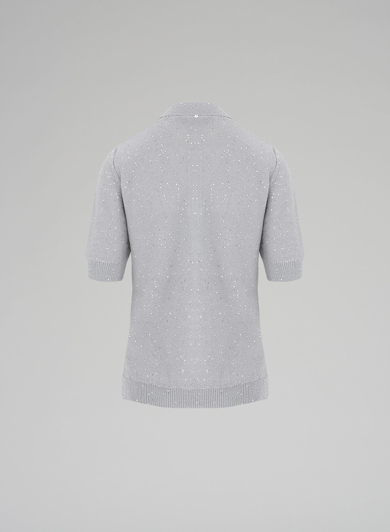 T-SHIRT IN MAGLIA CON PAILLETTES