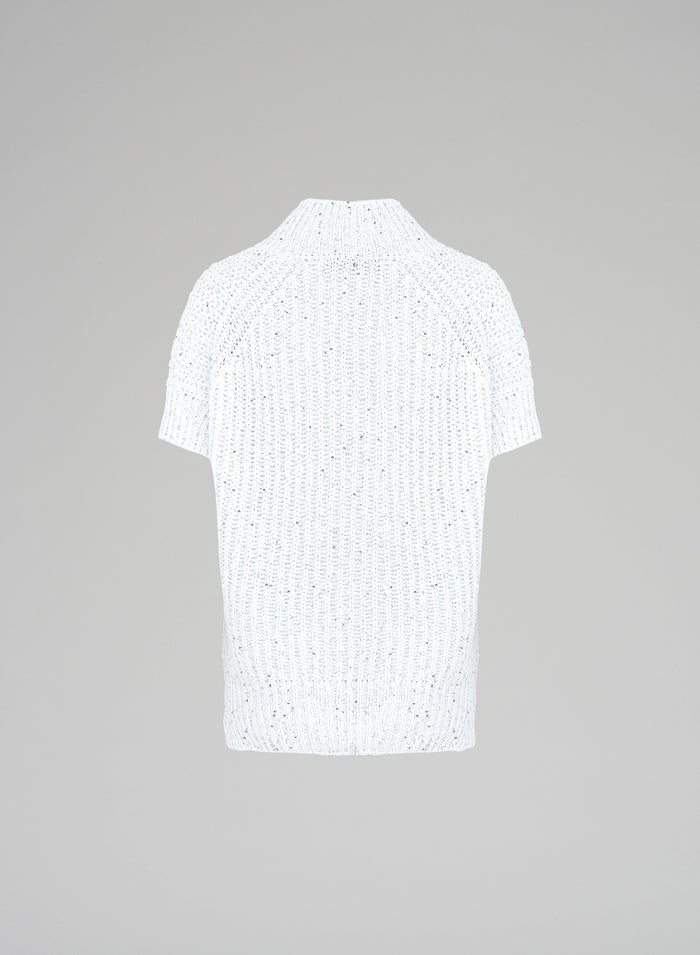 GILET IN COTONE CON PAILLETTES
