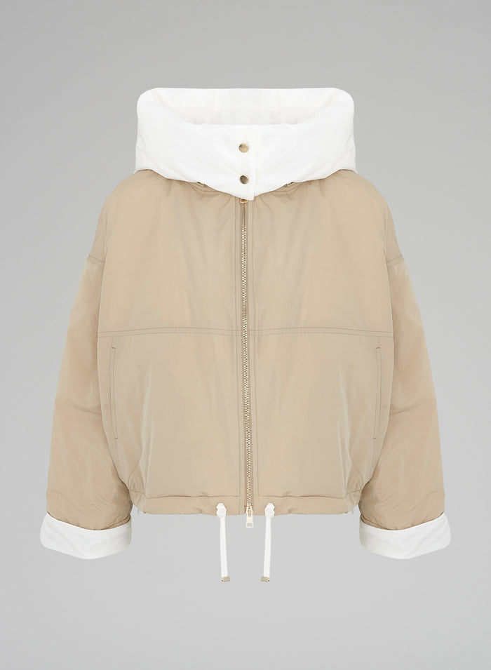 TECHINCAL TAFFETTAS PADDED BOMBER