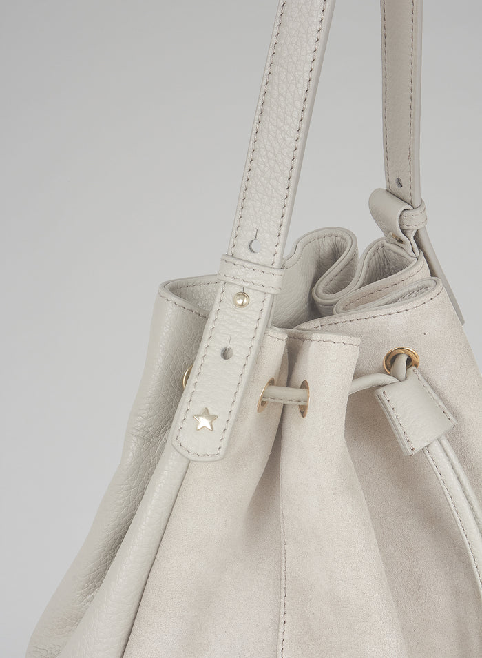 SUEDE BUCKET BAG