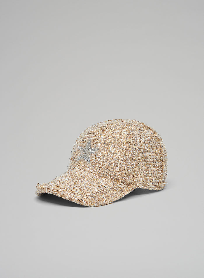 TWEED BASEBALL CAP