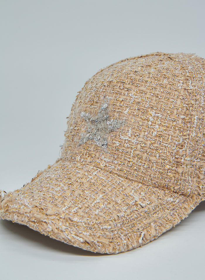 TWEED BASEBALL CAP