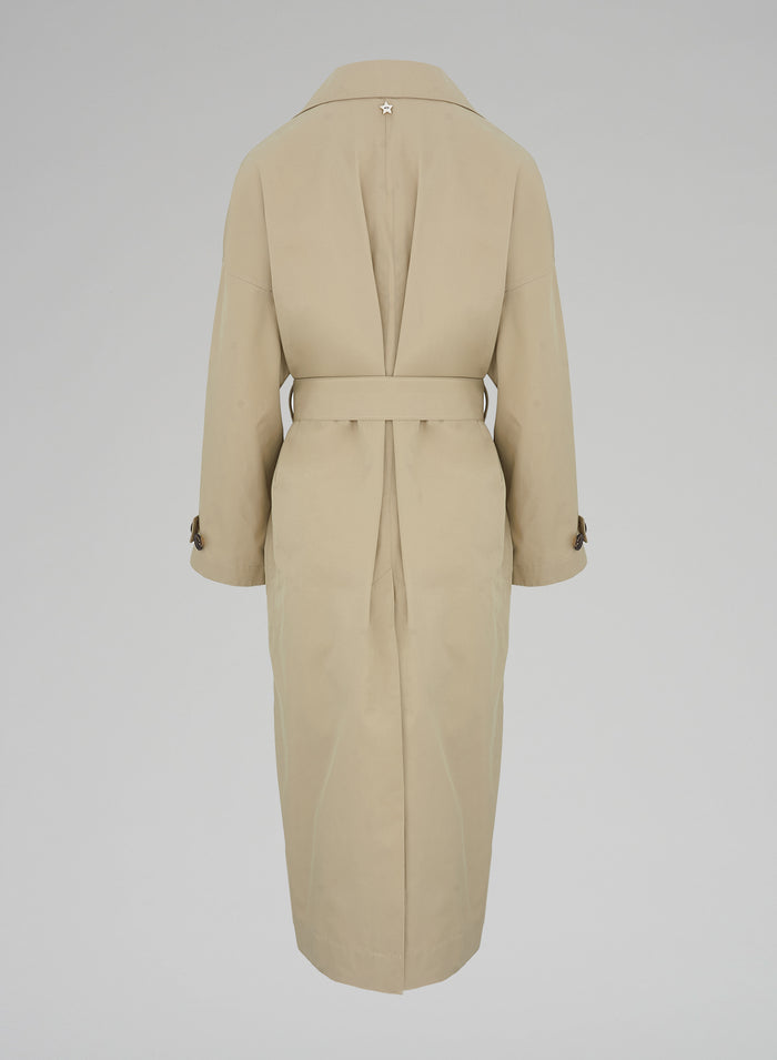 TECNHICAL COTTON GABARDINE TRENCH