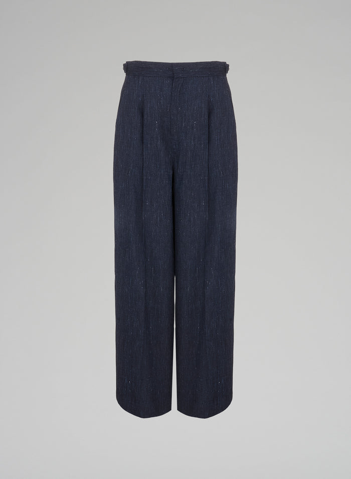 LINEN BLEND PANTS