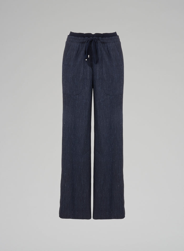 LINEN BLEND PANTS