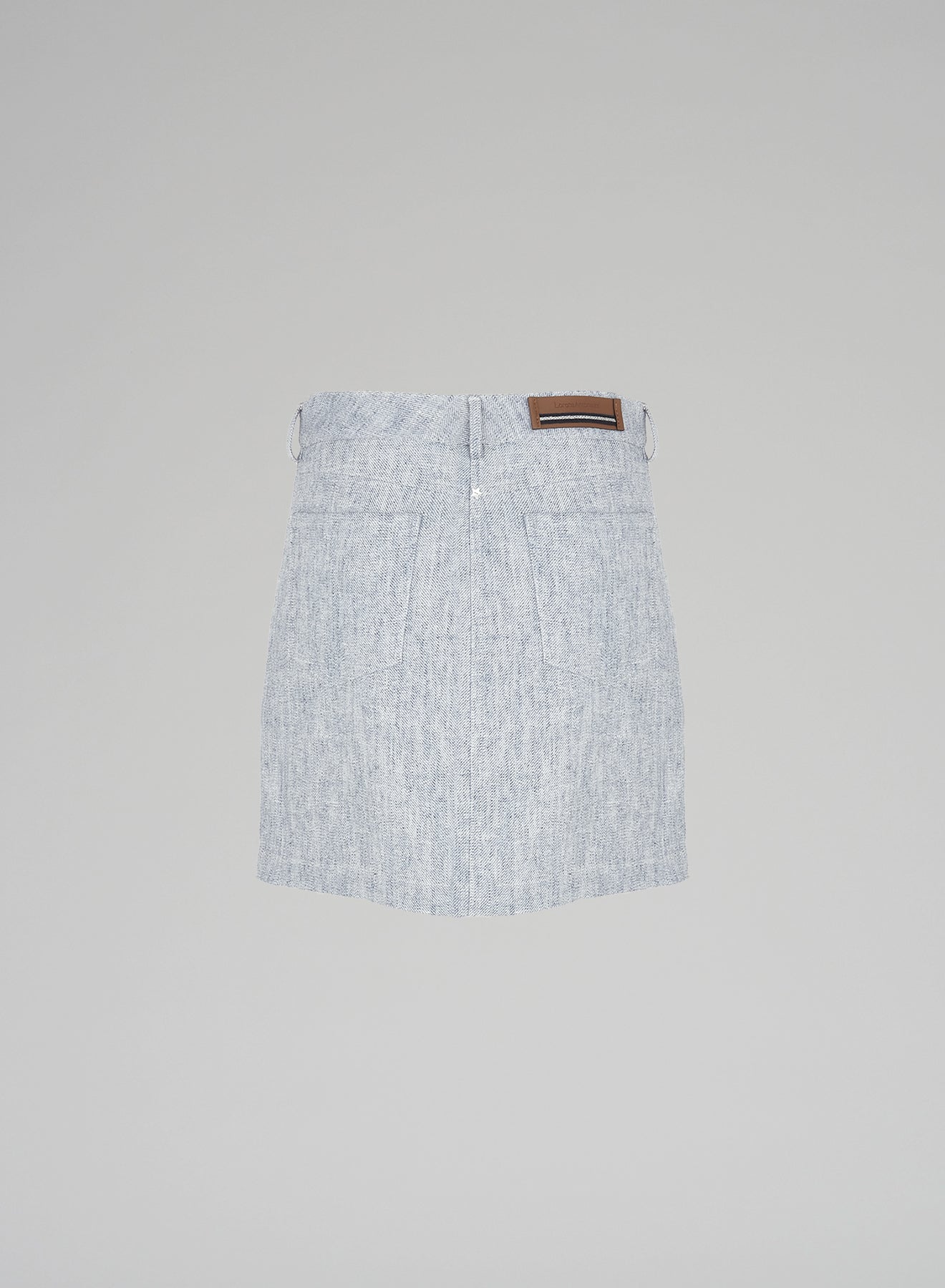 LINEN BLEND MINI SKIRT
