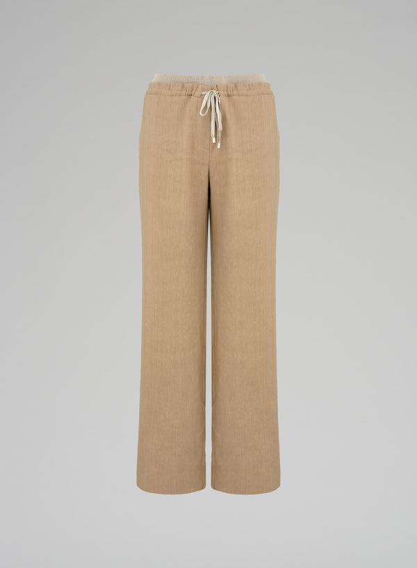 LINEN BLEND PANTS