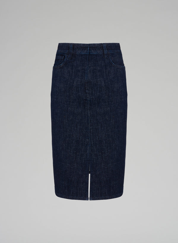 DENIM PENCIL SKIRT