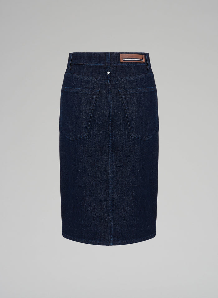 DENIM PENCIL SKIRT