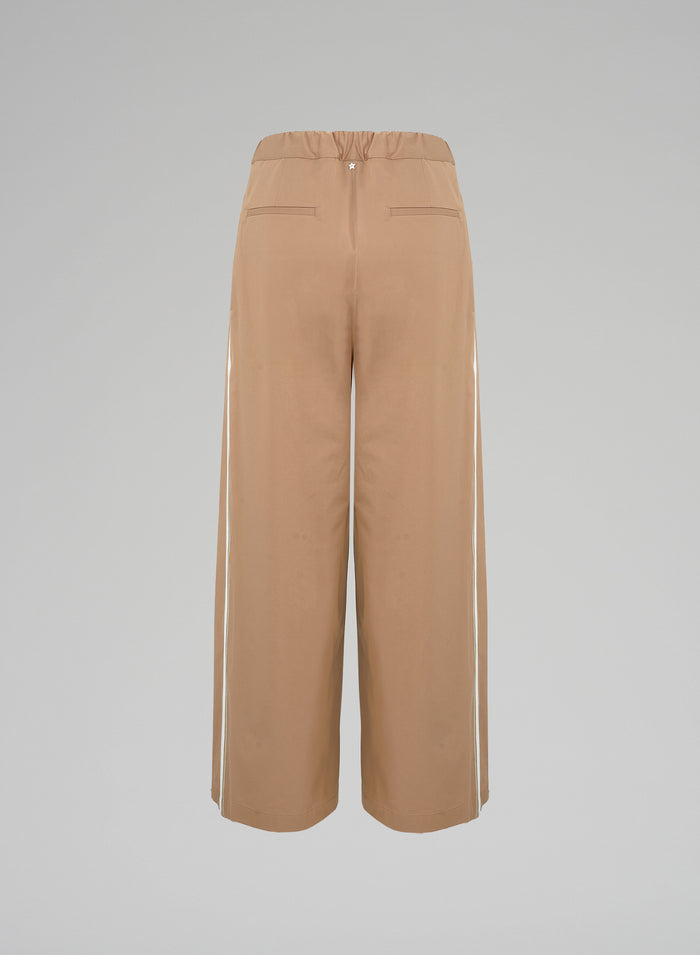 POPLIN STRETCH COTTON PANTS