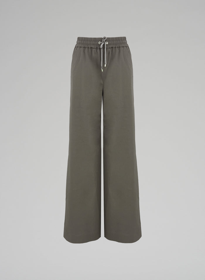 STRETCH POPLIN COTTON PANTS