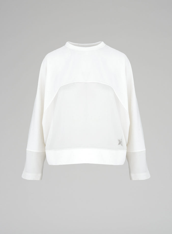 TECHNICAL COTTON LIGHTWEIGHT SWEATSHIRT