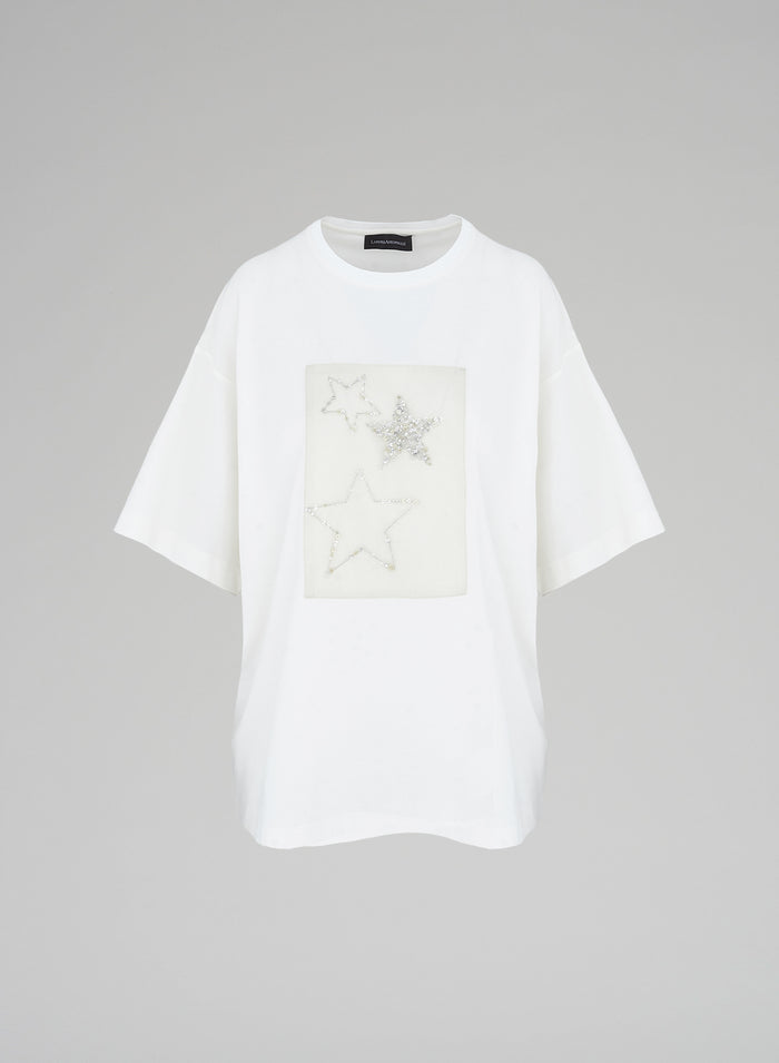 EMBROIDERED COTTON T-SHIRT