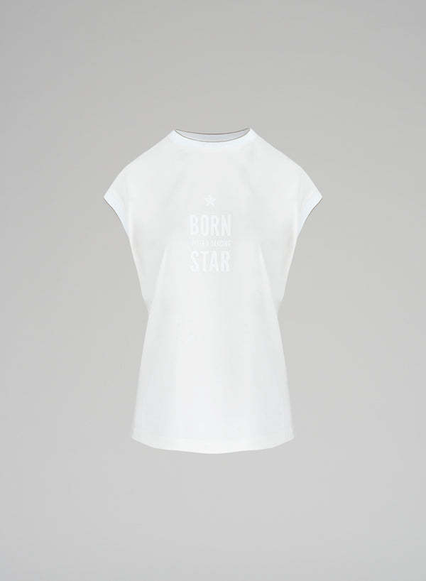 T-SHIRT IN COTONE CON STAMPA 3D