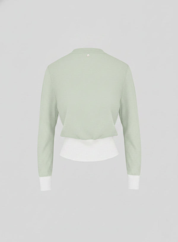 CARDIGAN IN MISTO VISCOSA E COTONE