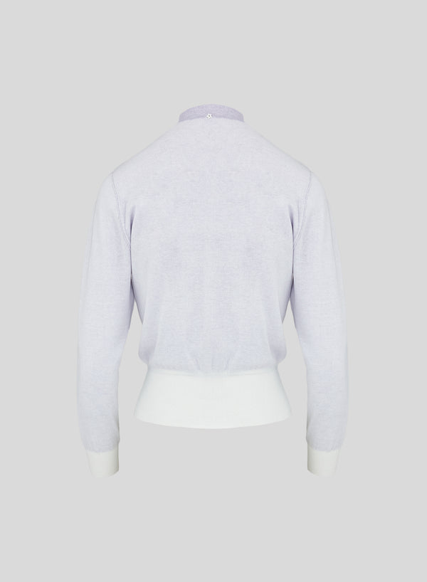 CARDIGAN IN MISTO VISCOSA E COTONE