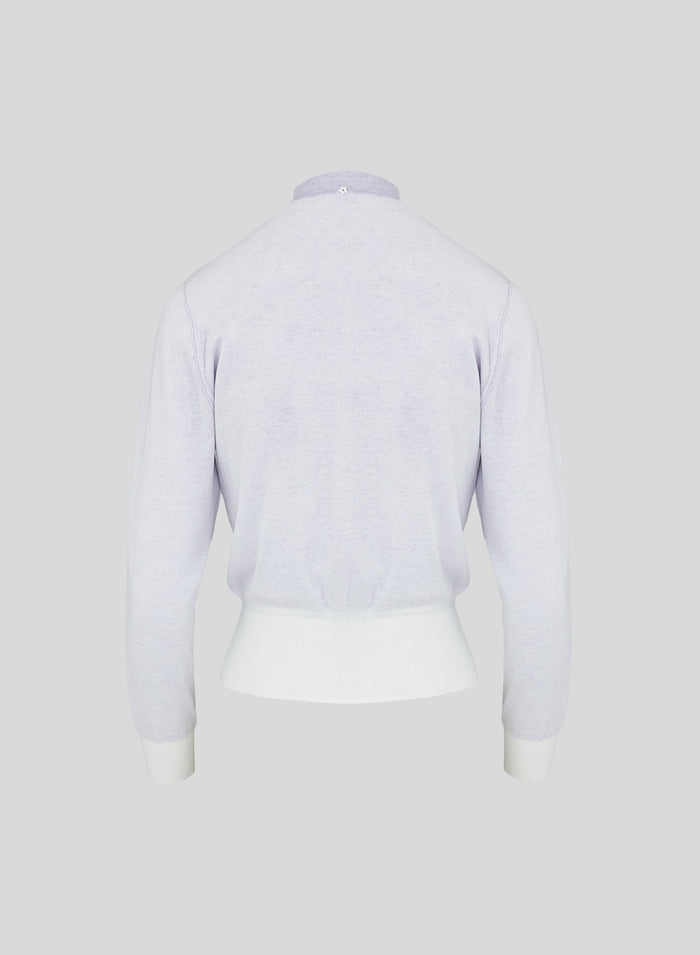 VISCOSE AND COTTON BLEND CARDIGAN