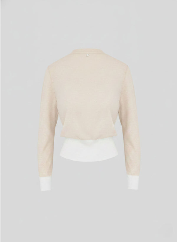 CARDIGAN IN MISTO VISCOSA E COTONE