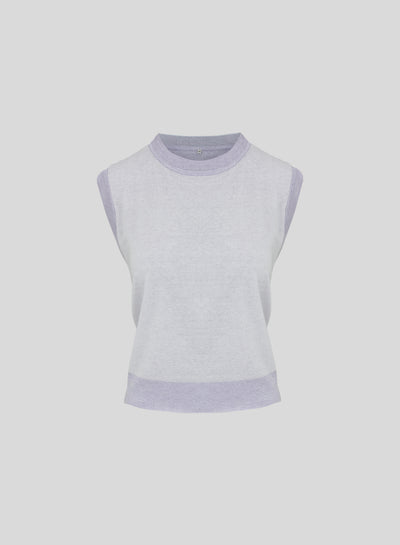 TOP IN MISTO VISCOSA E COTONE