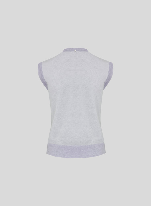 TOP IN MISTO VISCOSA E COTONE