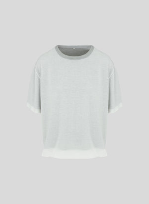 T-SHIRT IN MISTO VISCOSA E COTONE