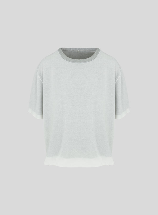 T-SHIRT IN MISTO VISCOSA E COTONE