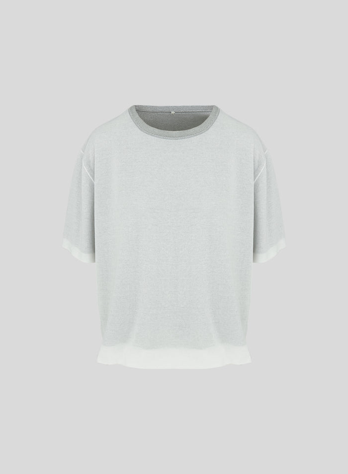 T-SHIRT IN MISTO VISCOSA E COTONE